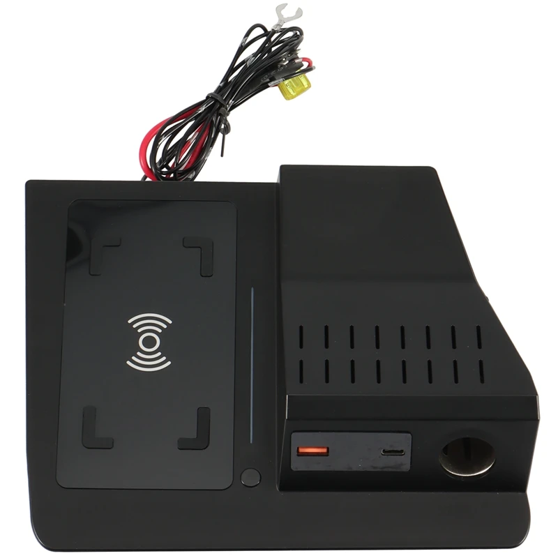 

15W Car QI Wireless Charger Fast Charging Plate Mobile Phone Charger For Passat B8 2019 2020 2021