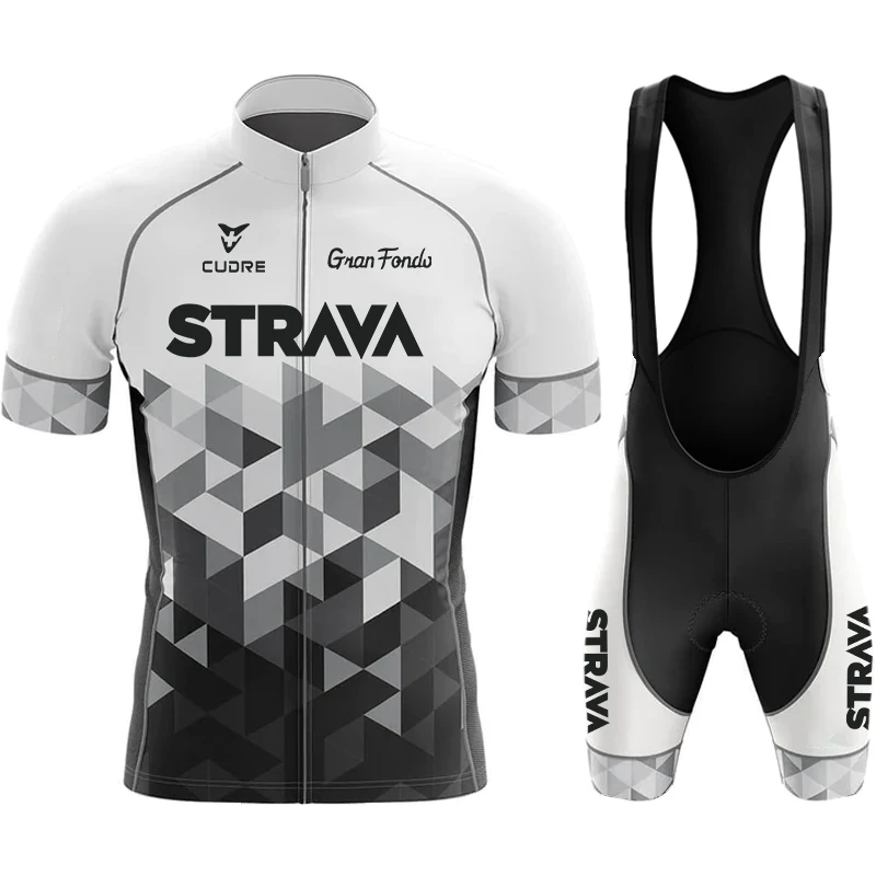 

Cycling Shirt Men's Pants Gel 2023 STRAVA Summer Bike Jersey Man Sports Set Clothes Bicycle Jerseys Clothing Mtb Team Tricuta