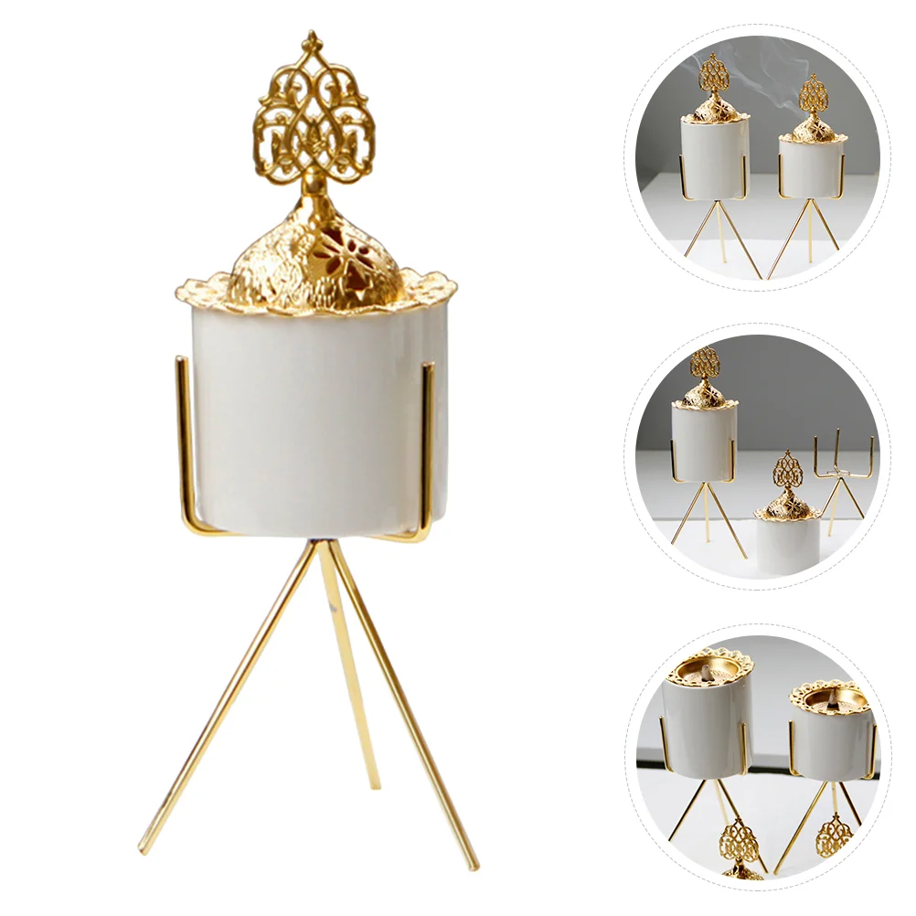 

1Pc Cremic Metal Furnace Holder Home Decor Tray