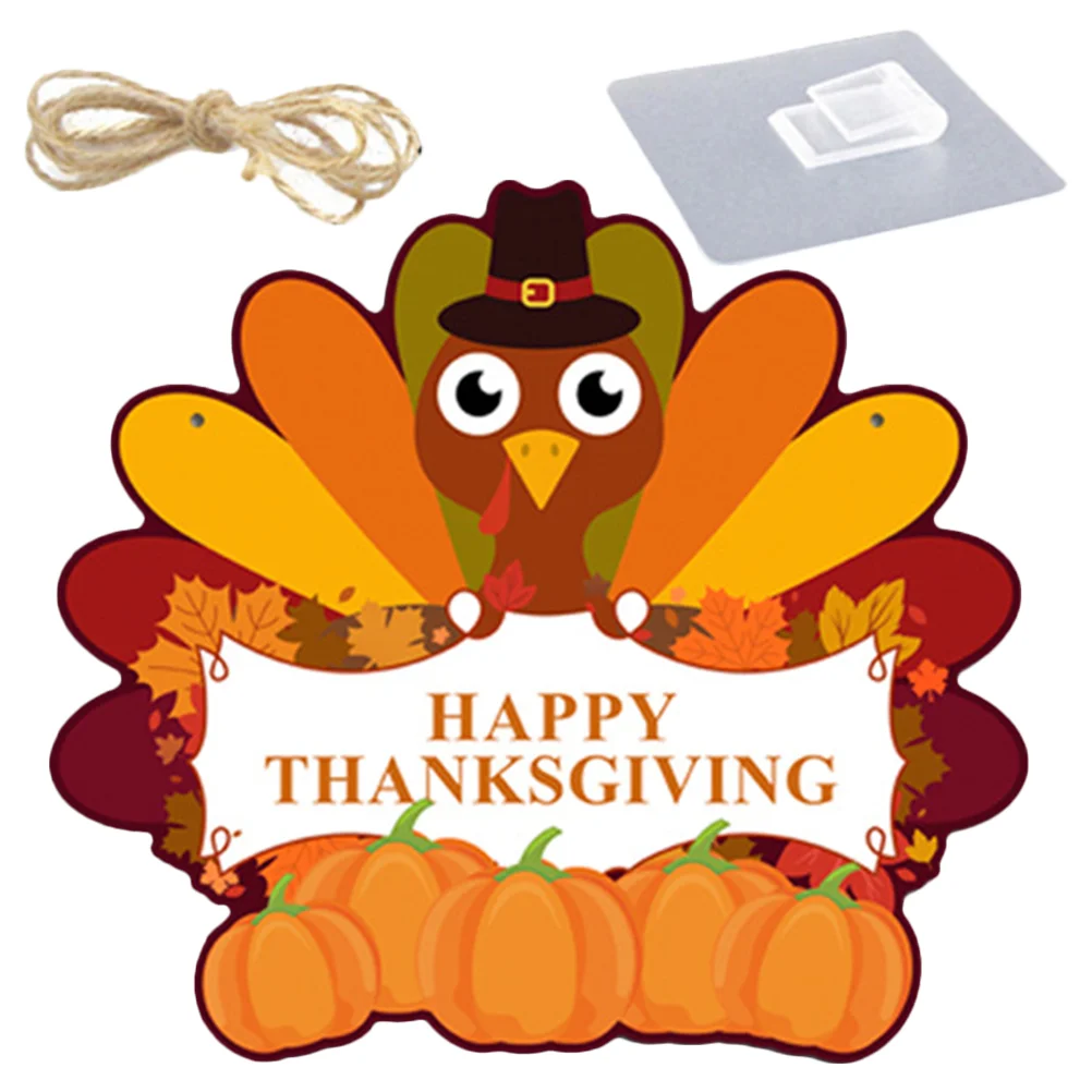 

Ornaments Door Sign Thanksgiving Hanging Decorations Signage Front Wood Wooden Signs Themed