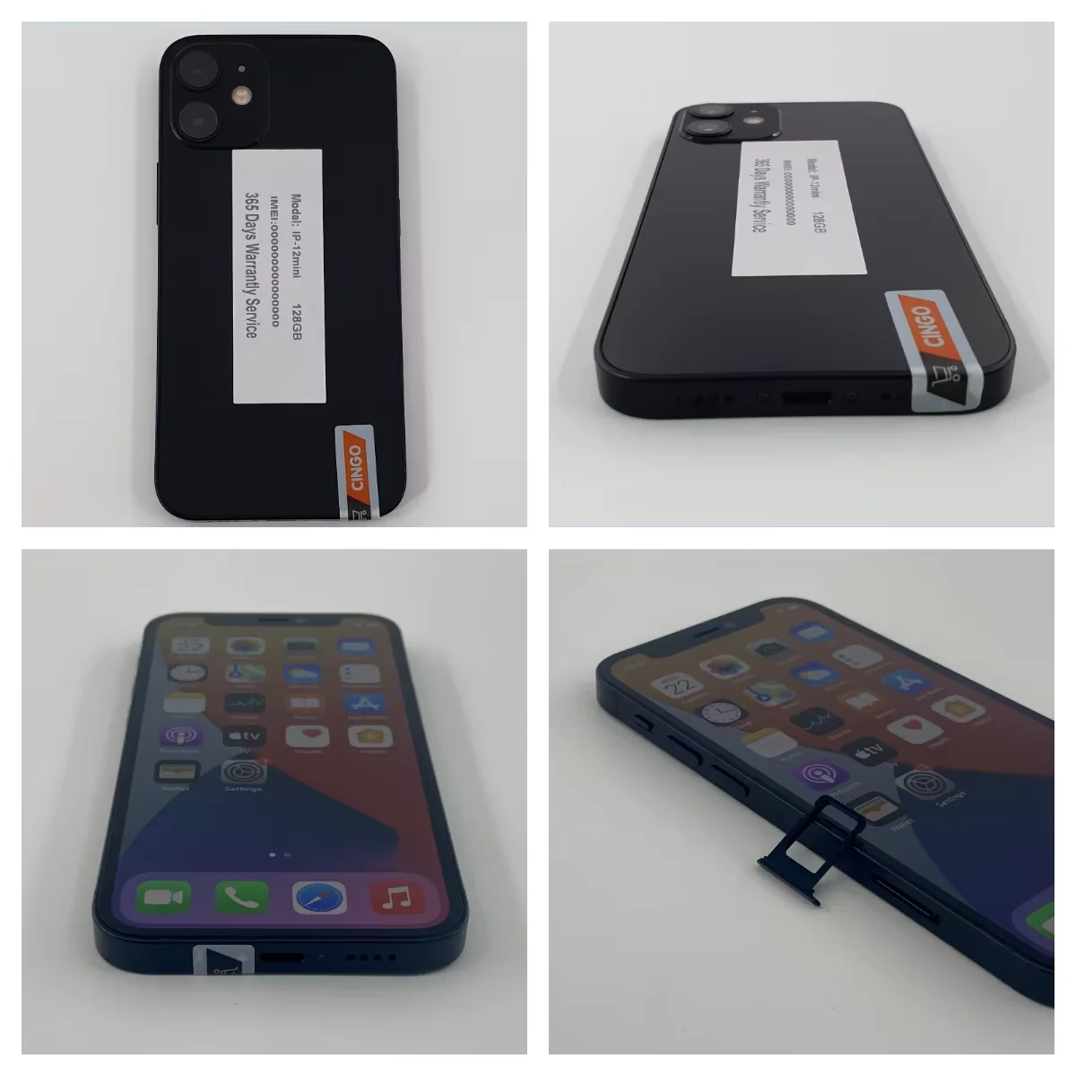 Фото iPhone 12 mini 64GB/128GB/256GB IOS A14 5.4'' Dual 12MP Оригинальный разблокированный Apple iPhone 12 mini с NFC №4