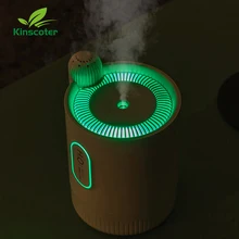 Cactus Battery Portable Air Humidifier 330ml Rechargeable Aroma Diffuser Auto Power Off USB LED Night Light for Home Hotel