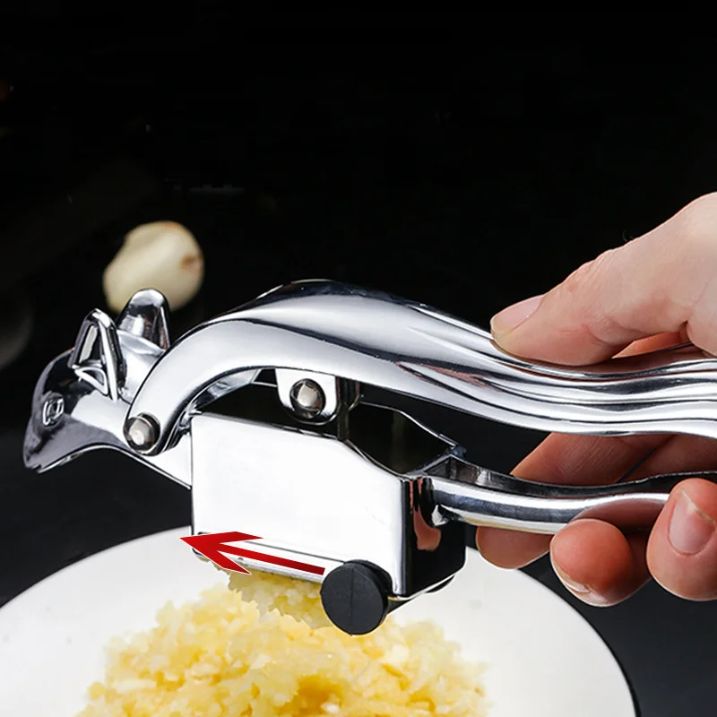 

Squirrel Shaped Garlic Press Professional Zinc Alloy Garlic Crusher Mincer with Ergonomic Handle Rust Proof Easy Squeeze