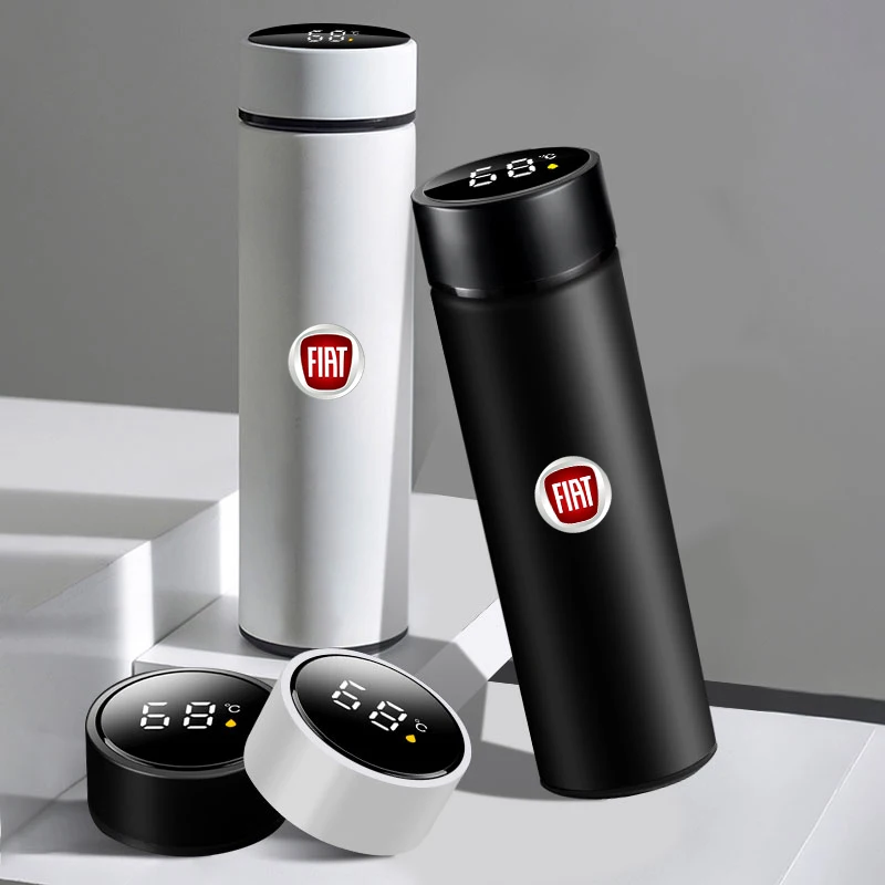 

Car Stainless Mug In-Car Thermos Cup Vacuum Flask for Fiat 500 124 125 Ducato Punto Bravo Stilo Panda Tipo Viaggio Accessories