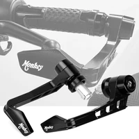 pair handle grips bar ends motorcycle cnc aluminum lever guards protectors for honda monkey z125 2019 2020 2021 2022 2023