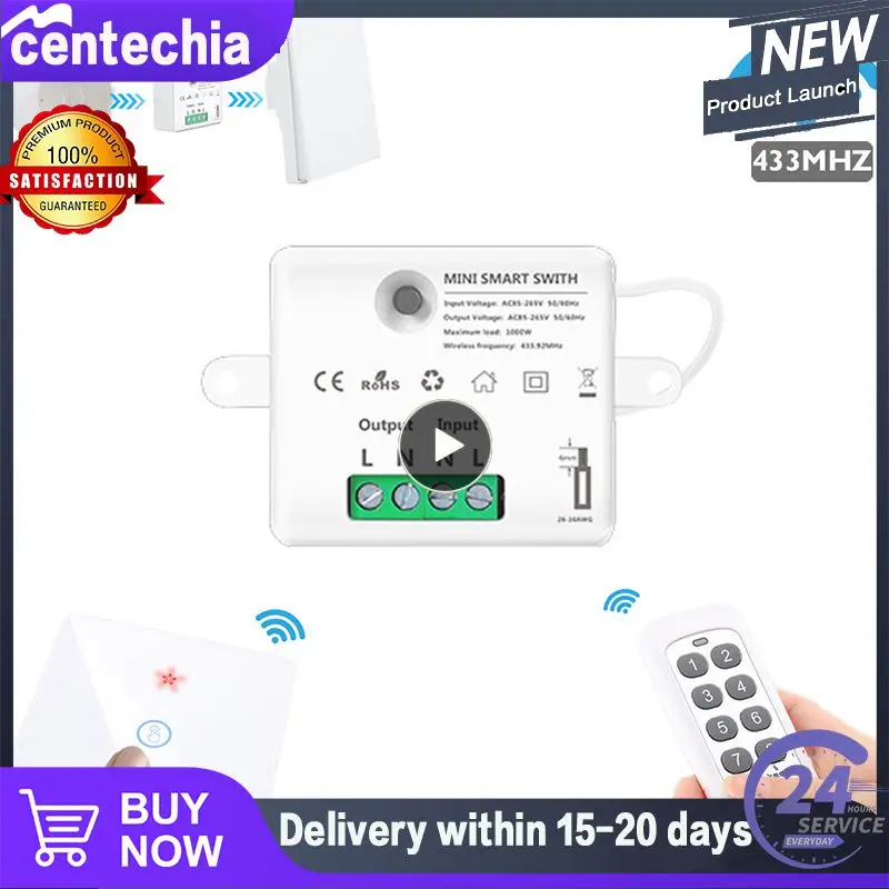 

1~10PCS One Control Many Controller Module Switch Controller 10a Easy To Install 85-265v 50-60hz 433mhz Controller