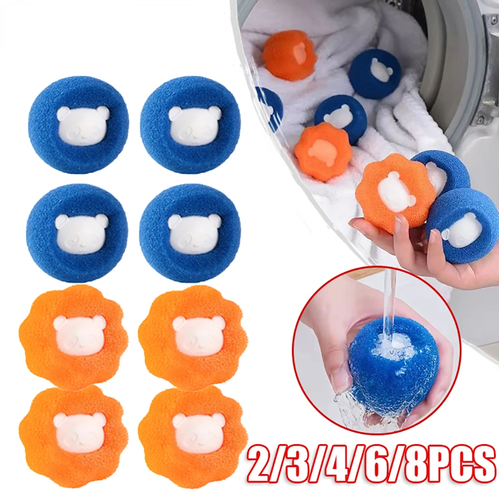 

2/3/4/6/8PCS Laundry Ball Laundry Washing Balls Washing Machine Hair Catcher Cleaning Ball Pet Hair Remover Washing Machine