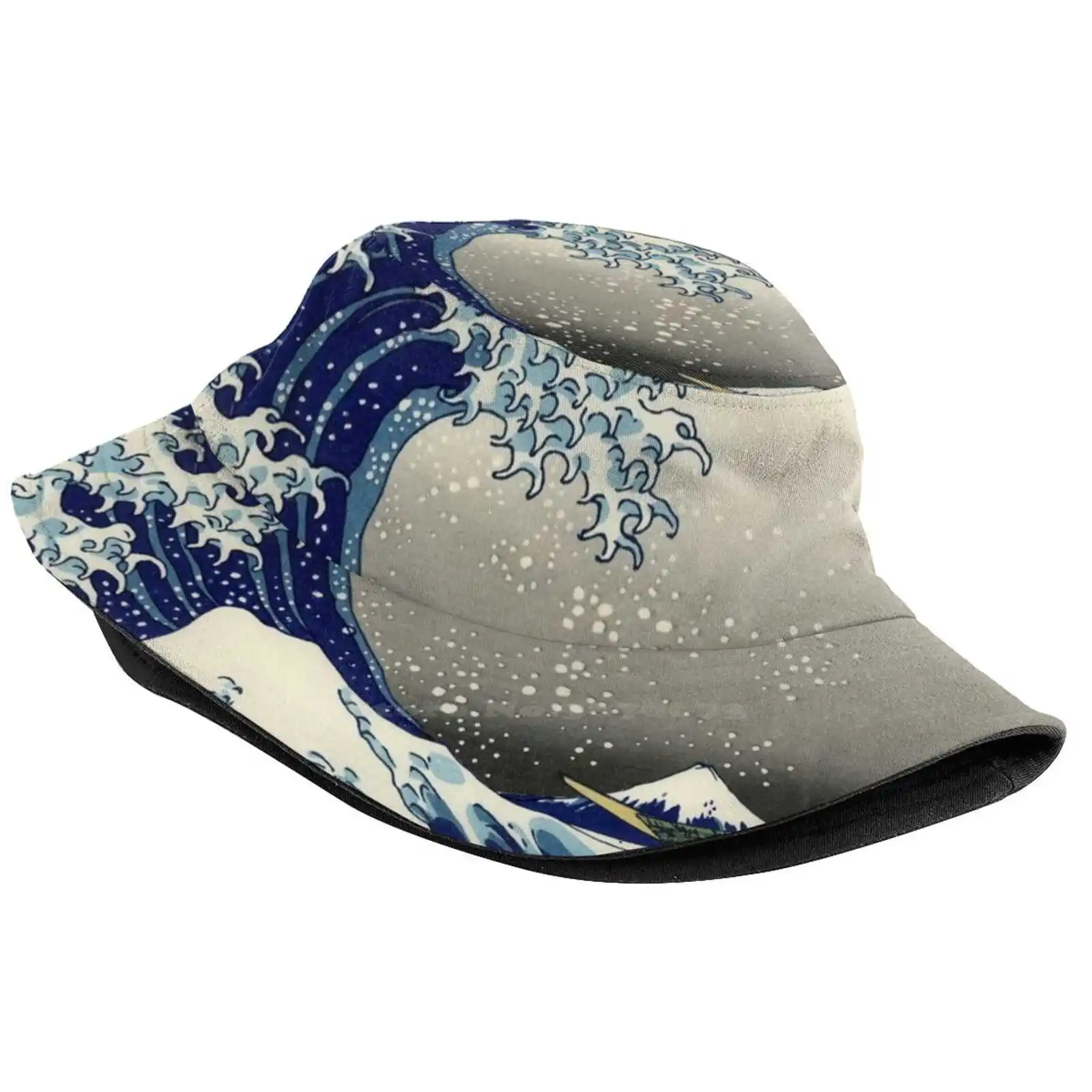 Дорожные Панамы с рисунком Великой волны домашний декор в японском стиле