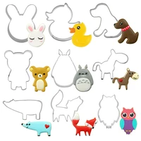 forest animals polymer clay cutter stainless steel mold pottery diy ceramic craft fondant cookie cake decorating supplies tools