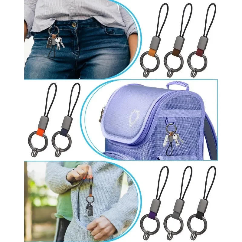 Кольцо для ключей из натуральной кожи креативный автомобильный брелок простой