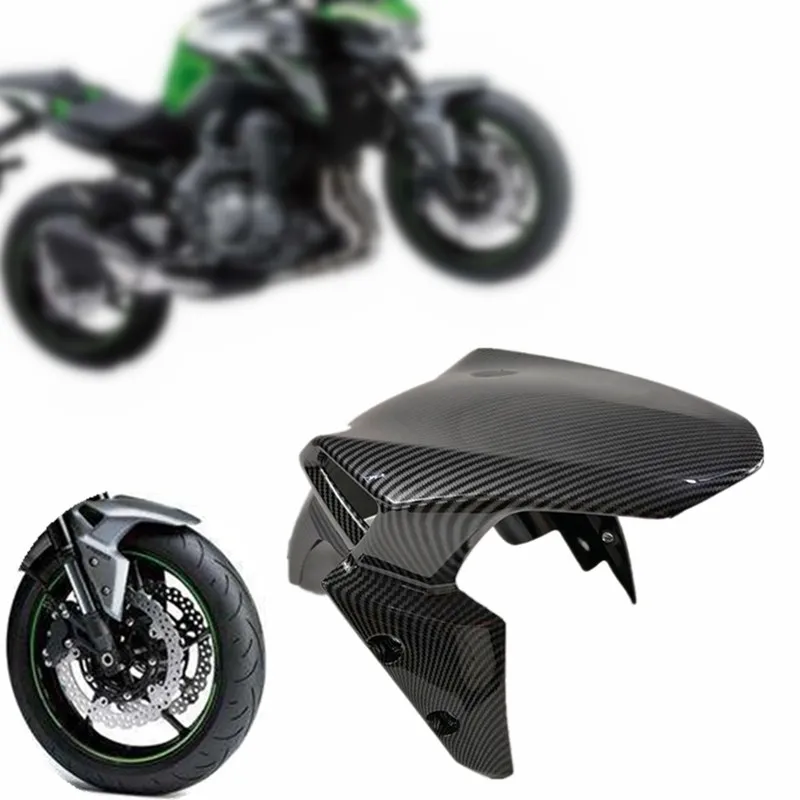 

Front Fender Splash Mud Dust Guard Mudguard fender Fit For kawasaki Z900 2017-2019 Carbon fiber paint