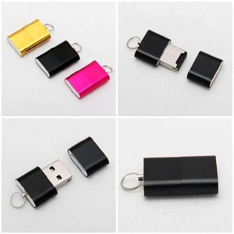 2 Pcs Mini Card Reader Micro SD T-Flash SDHC High Speed USB Adapter EM88 images - 6
