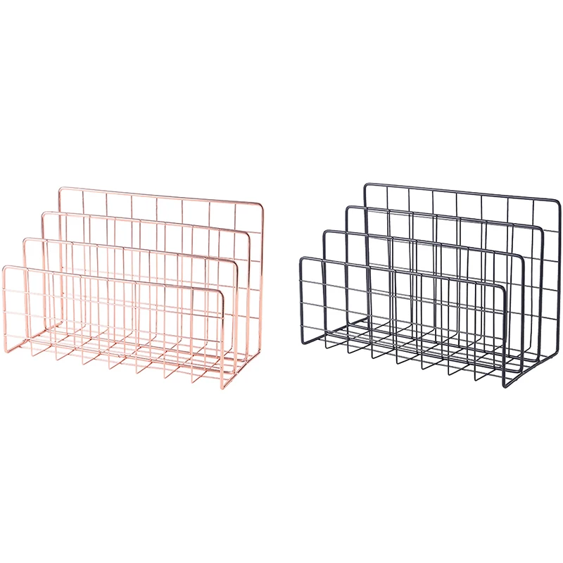 

Настольный телефон, 3 отделения, Современная стойка для журналов, держатель для записей, металлический многофункциональный органайзер, сор...