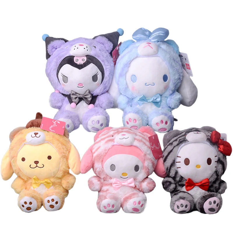 

Genuine 20cm Sanrio Plush Toy Kuromi Cinnamoroll Hello Kitty My Melody Plush Doll Toy Kawaii Anime Pendant Toy Kid Birthday Gift