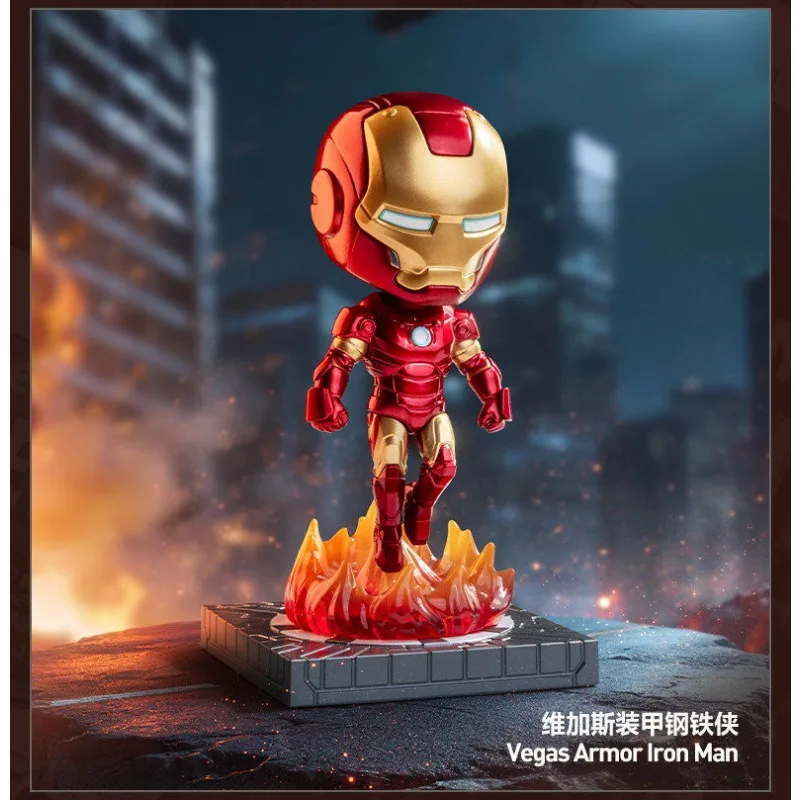 Фото POP MART Marvel Infinity Saga Series Blind Box |   Коллекционная фигурка Железного человека из ПВХ, игрушка-супергерой, украшение для рабочего стола, подарок №2