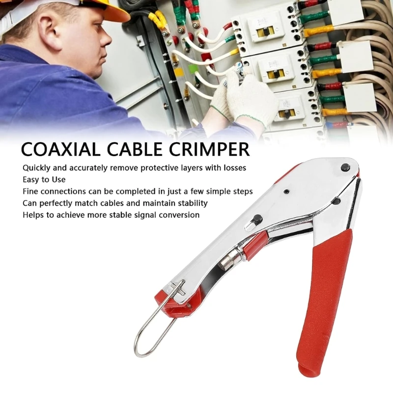 

Crimping Pliers Tool Squeezing Forceps Coaxial Cable F-head Crimping Pliers Drop Shipping