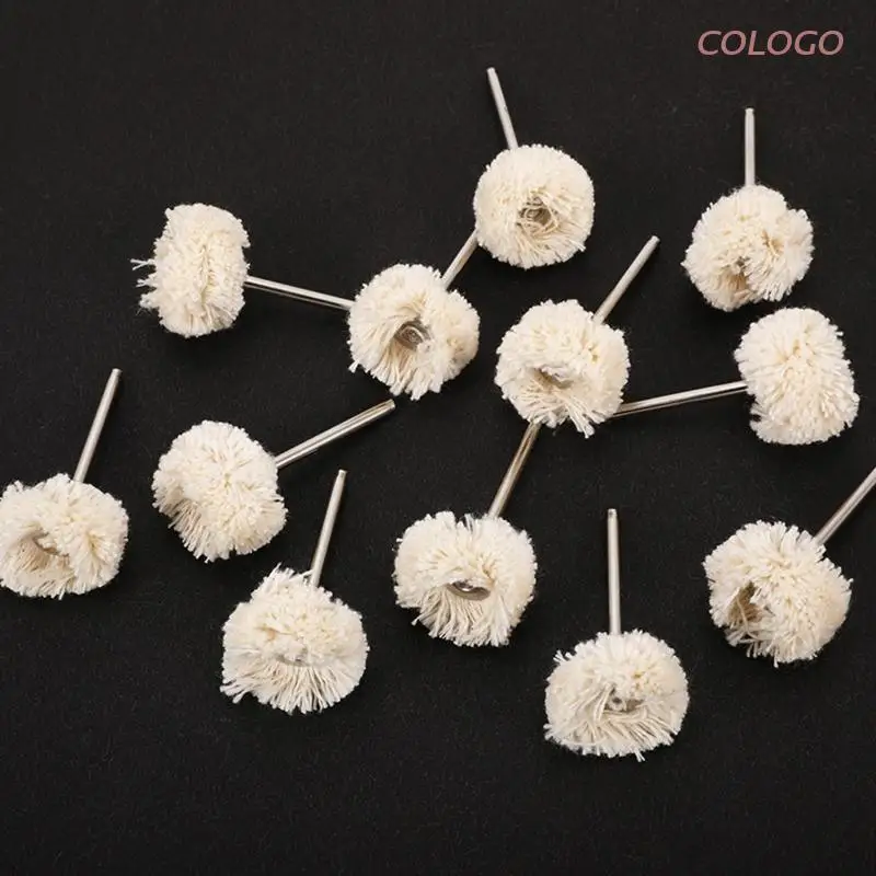 

2.35/3mm Shank Wool Felt Polishing Wheel Portable Flat Brush Buffing Wheel Rotary Tool Accessory for Metal Jewelry Wood
