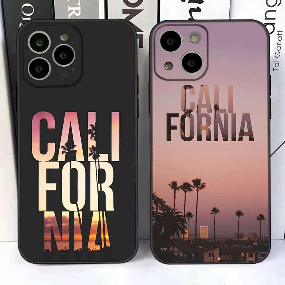 Дорожный Чехол для телефона Los Angeles California iPhone 15 14 13 12 11 Plus Pro Max XR XS X 7 8 SE Mini