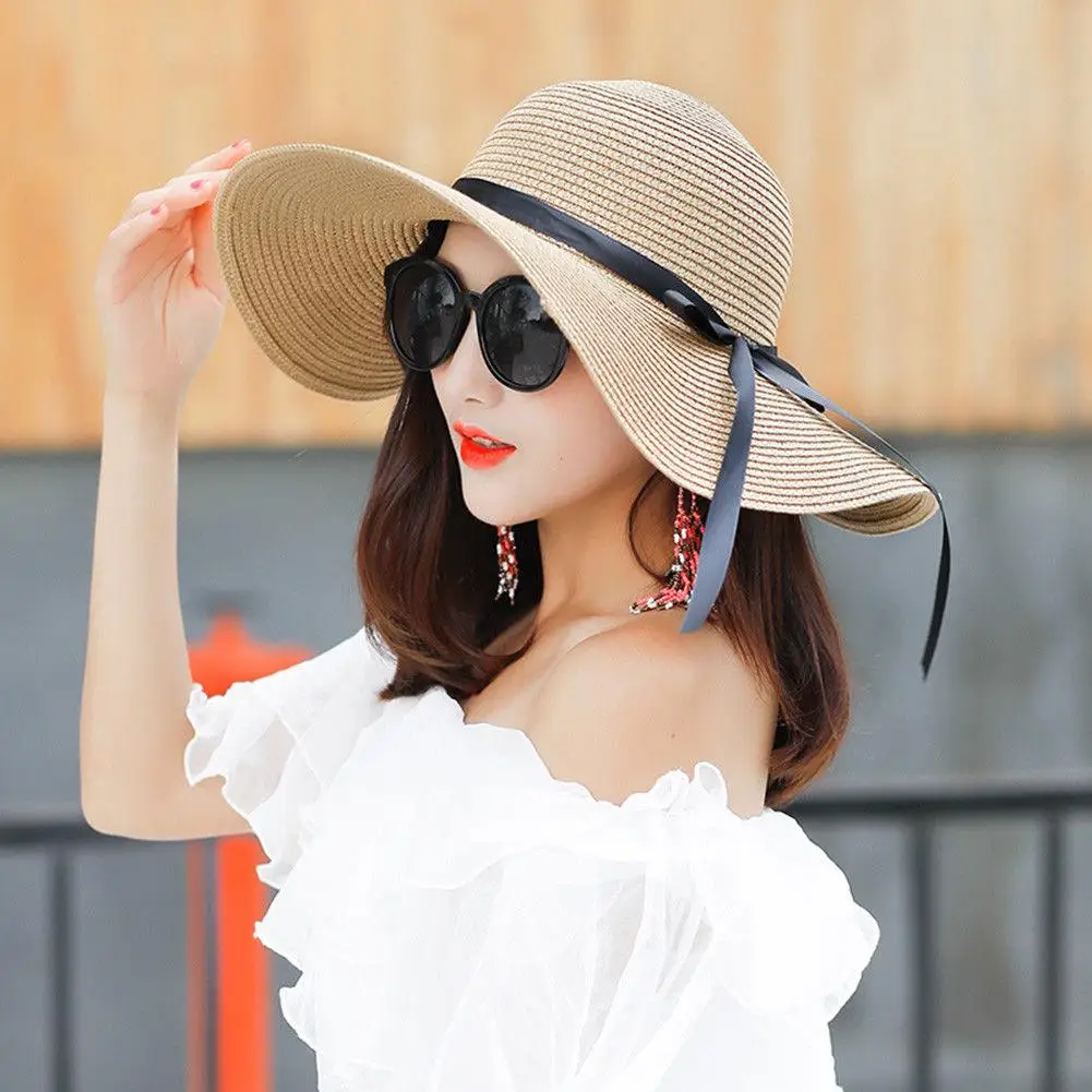

Beach Hat Bright Colors Elegant Sun Protection Korean Style Anti Sun Hat Sun Cap for Daily Wear