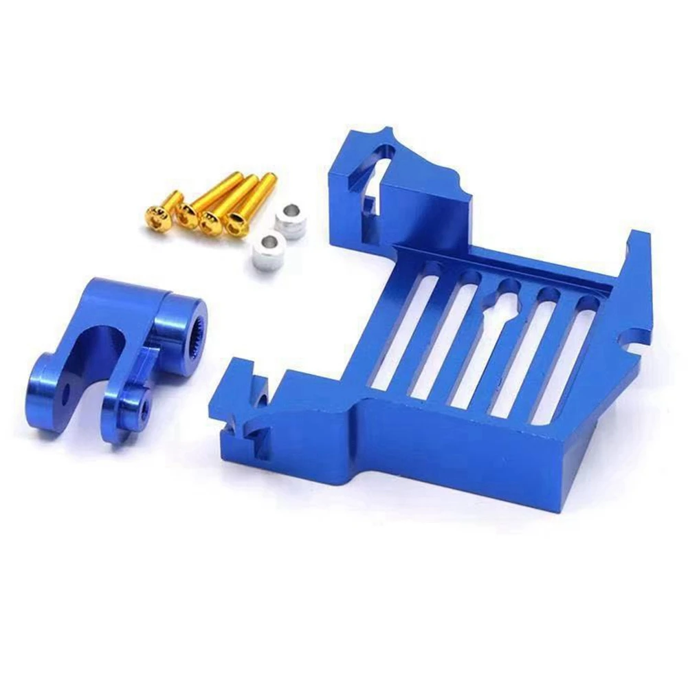 

For Traxxas X-Maxx Metal Steering Gear Bracket Steering Gear Seat with Steering Steering Gear Arm,Blue