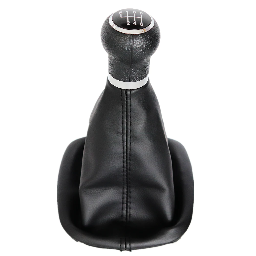 

For VW Passat B5 1997 1998 1999 2000 2001 2002 2003 2004 2005 Car-tyling 6 Speed Gear Stick Shift Knob With Leather Boot