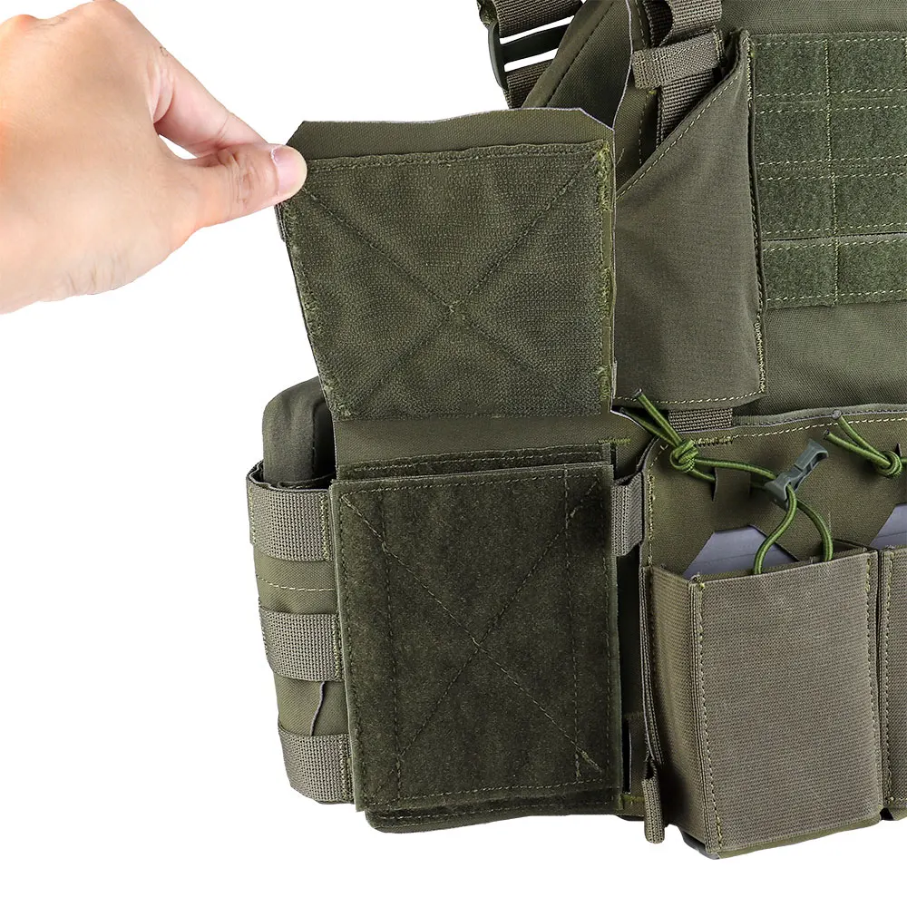 Фото 1000D нейлоновый THORAX Plate Carrier 5,56, тройной чехол для магнитов, быстросъемная пряжка системы MOLLE для охоты, стрельбы, тактического снаряжения №5