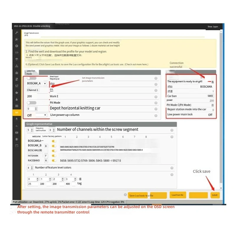 5 8G 1000Mw 48CH VTX комплект входное напряжение 7-26V мощность передачи 25/200/400/1000Mw для