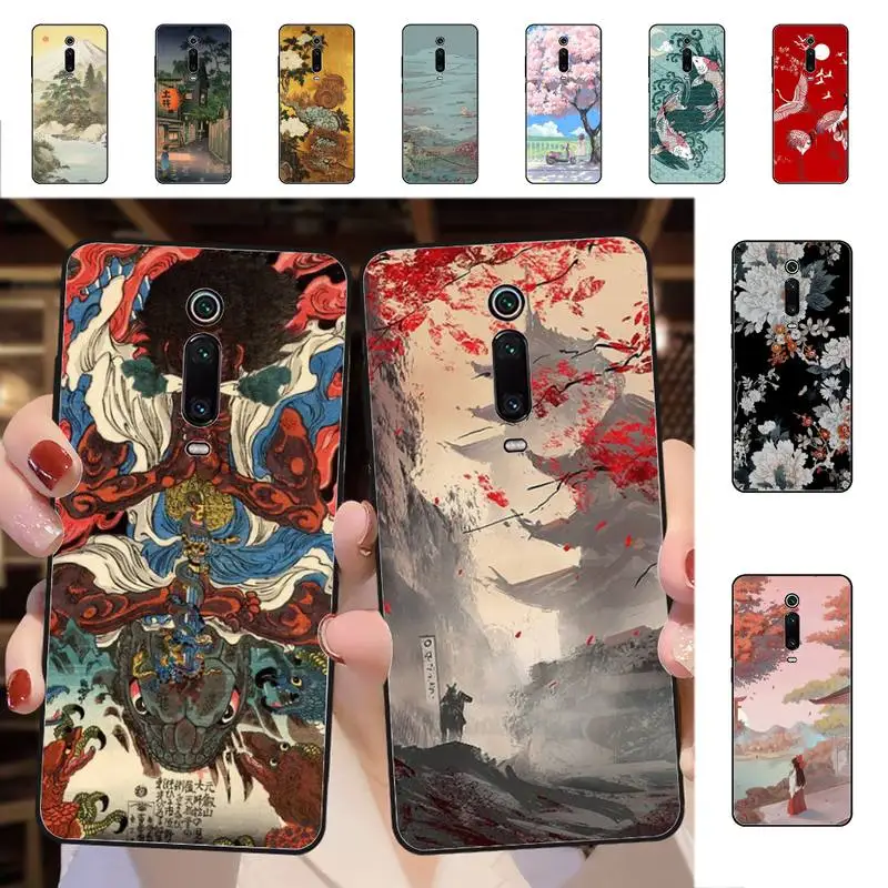 

YNDFCNB Japanese style Art Japan Phone Case for Redmi 5 6 7 8 9 A 5plus K20 4X S2 GO 6 K30 pro
