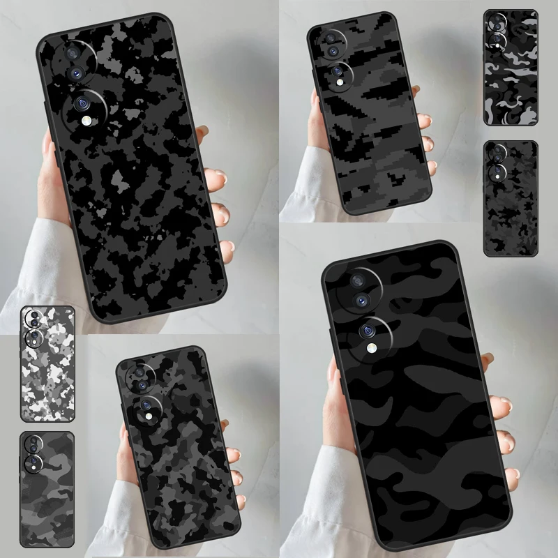 Полуночный камуфляжный чехол для Huawei Honor Magic 5 Lite X8a X9a 50 70 Nova 9 5T P Smart P20 P30 P40 P50 P60 Pro