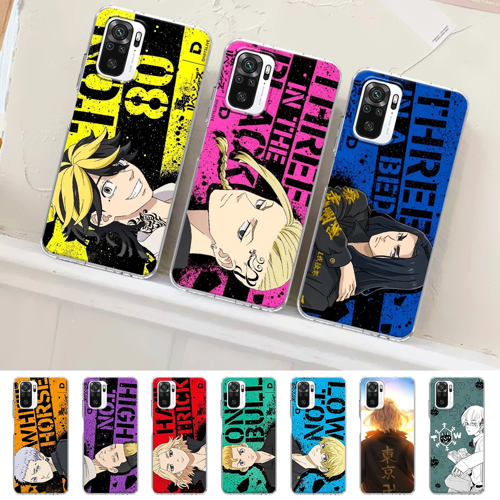 

Anime Tokyo Revengers Case for Xiaomi Redmi Note 11 10 9S K40 11E 9 10S 8 12 Pro Plus 8T 9T 7A 10C 11T 11S 9A 9C TPU Phone Cover