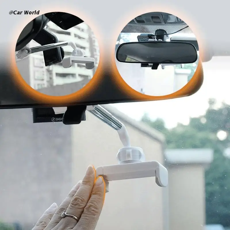 

6XDB Universal Car Phone Holder 360 Degrees Rotating Rearview Mirror Mount GPS Stand