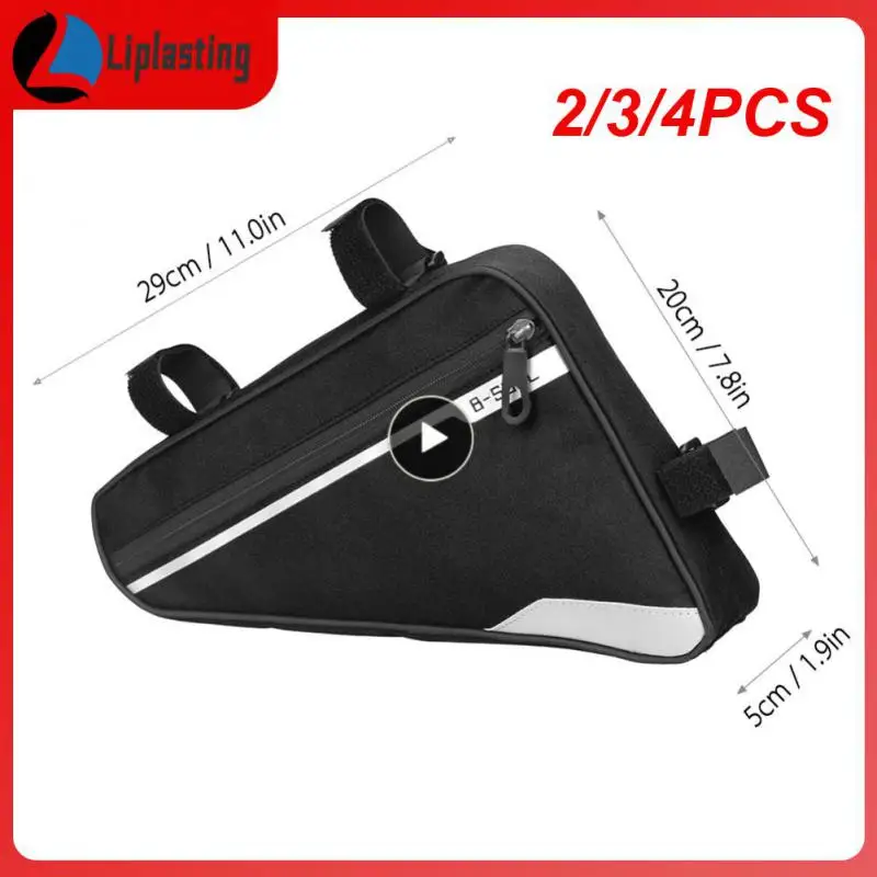 

2/3/4PCS 1.6l Large Capacity Riding Triangle Bag Stability Bicycle Bag Four Colors Bike Bag Three-point Fixing Riding Package