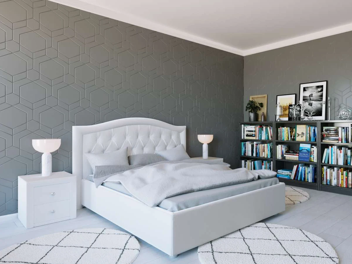 Эридан экокожа белая 200х200 |