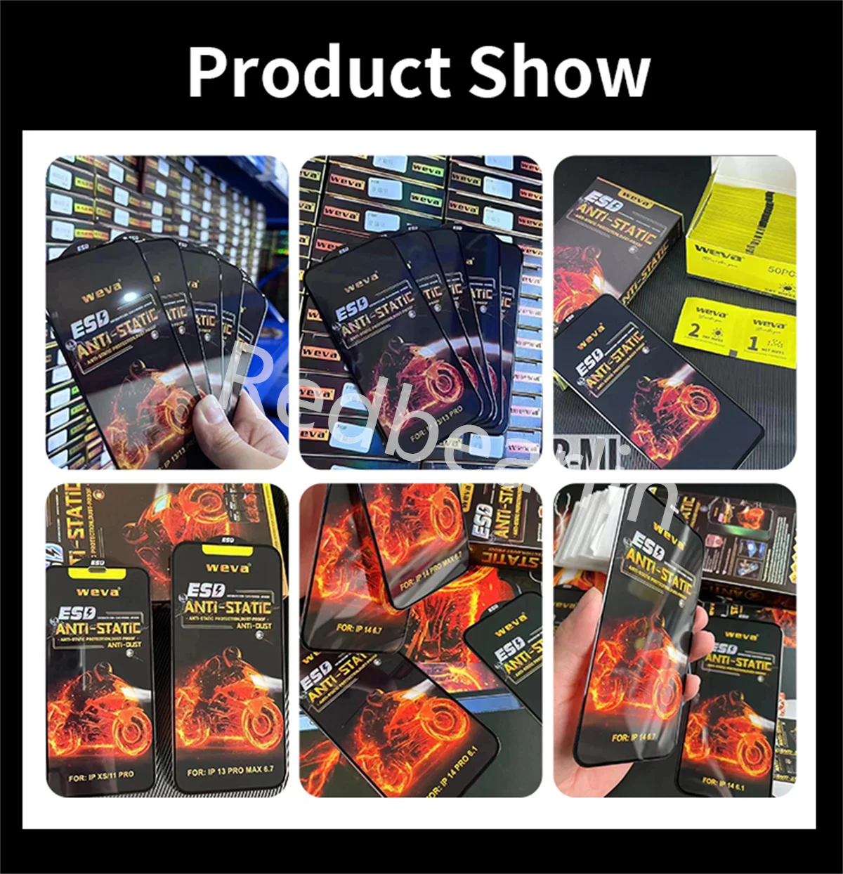 10/20PCs Dust-Proof ESD Anti-Static Tempered Glass Full Cover Screen Protector for iPhone 11 12 13 14 Pro Max x xr xs Protective