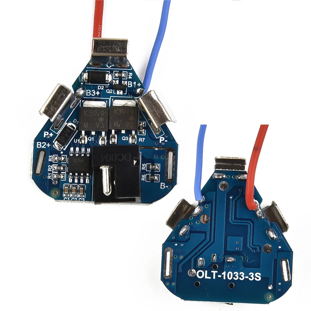 

2Pcs 3S 12VDC Dual MOS Li-ion Lithium Battery Protection Board 18650 Power Bank Balancer Battery Board For Electric Drill