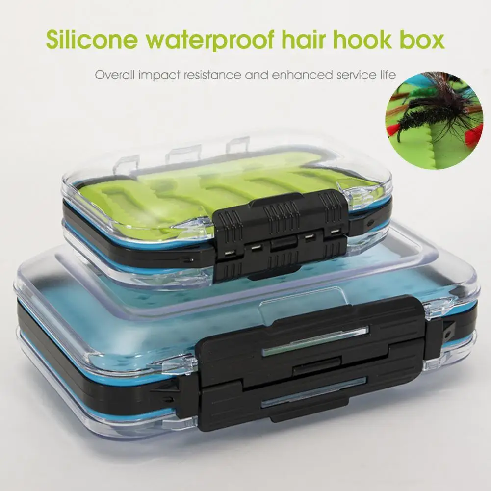 

Lure Case Sturdy Widely Used Fishing Bait Box Double Sided Transparent Fishing Tackle Box