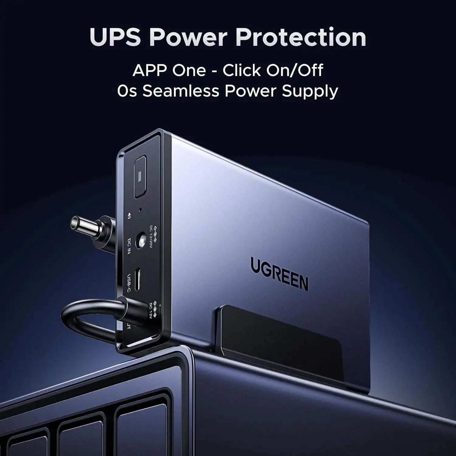 Фото Новый NASync DH4300 Plus 4-дисковый NAS на 120 ТБ (без дисков) и ИБП 12000 мАч с пиковой нагрузкой 120 Вт постоянного тока №3