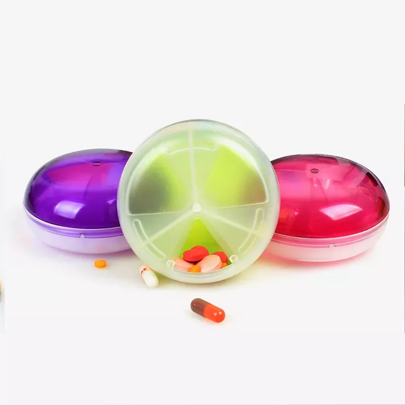 

NEW2022 Hot Sale Portable Transparent Pills Box Medicine Storage Case Food Grade Material Pill Case