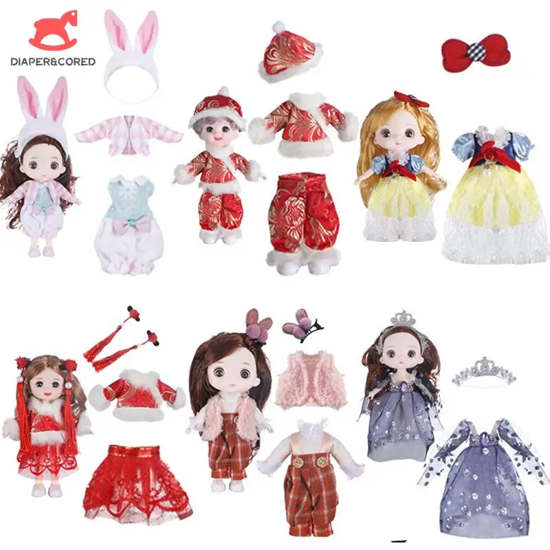 

Милая кукла Ob11 размером 16 см, аксессуары для одежды куклы, 1/12, модное платье, костюм, платье, одежда, игрушка для детей, новогодний подарок, ак...