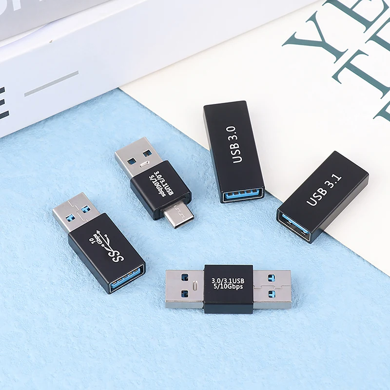 

USB 3.0 Female To A Female Connector Adapter AF To AF Coupler F/F Gender Changer Extender Converter For TV Desktop Computer