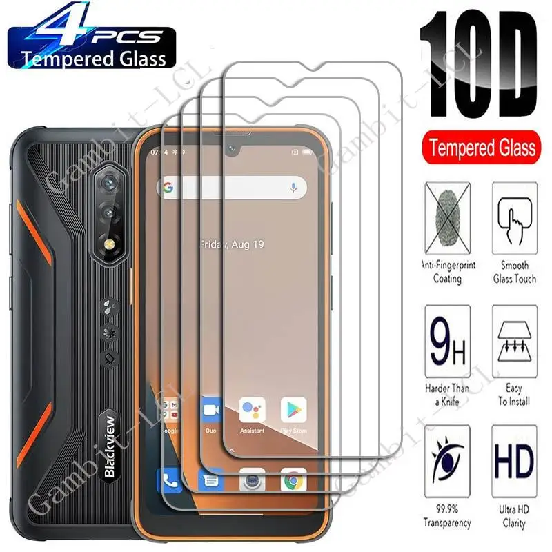 

4 шт. закаленное стекло для Blackview BV9300 BV9200 BV8900 BV8800 BV5300 Pro BV5200 A53 A55 A52 A85 A95 A90 Защитная пленка для экрана