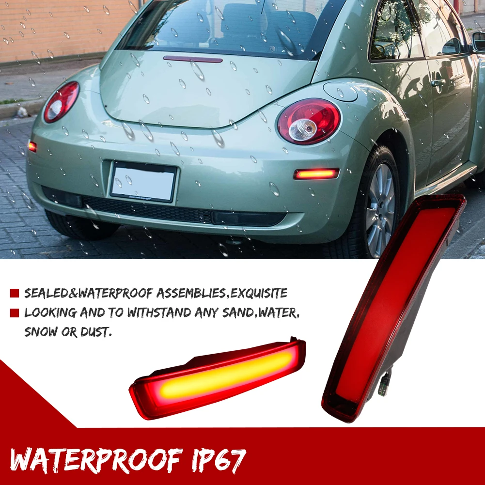 CAN-bus дымчатые/красные линзы красные светодиодные боковые габаритные фонари