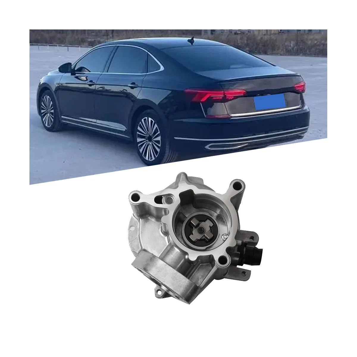 Автомобильный тормозной вакуумный насос 06K145100AJ для Audi A3 A6 Q3 VW Passat Tiguan Tayron Touan 2017-2024