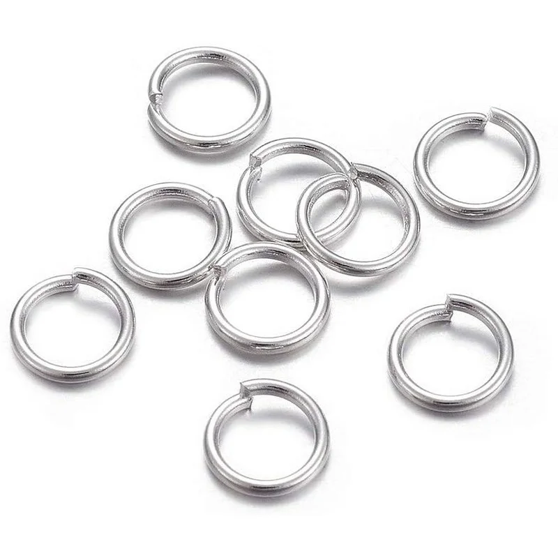 

500pcs 304 Stainless Steel Open Jump Rings Jump Rings Silver Tones Small Hole Jump Ring for Women Girl Necklace Jewelry Making