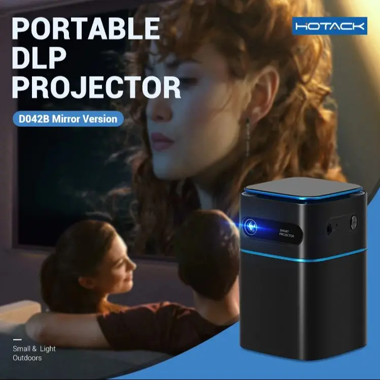 Умный портативный проектор 4K D042B с сенсорной панелью макс. 100 дюйма для наружного