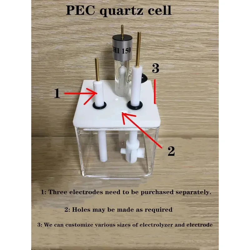 50*50 мм Pec электролитический кварцевый элемент и опорный электрод приобретаются