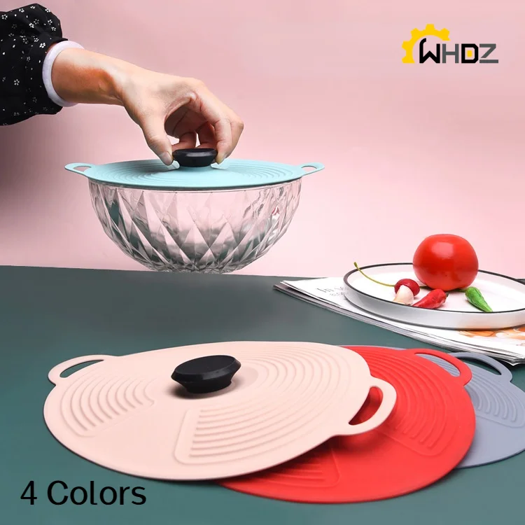 

1PC Cooking Pot Pan Lid Cooking Tools Reusable Multifunction Fresh Keeping Microwave Bowl Cover Silicone Kitchen Gadgets