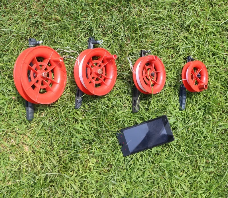 Леска для воздушного змея, плетеная леска, 50 м/100 м, красное колесо ...