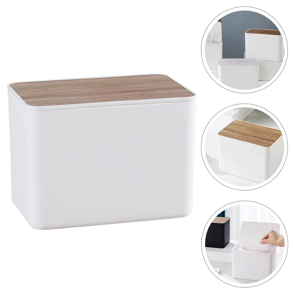

Office Desktop Napkin Holder Multi-use Tissue Box Tissue Storage Box Tissue Box Holder for Home Daily Office