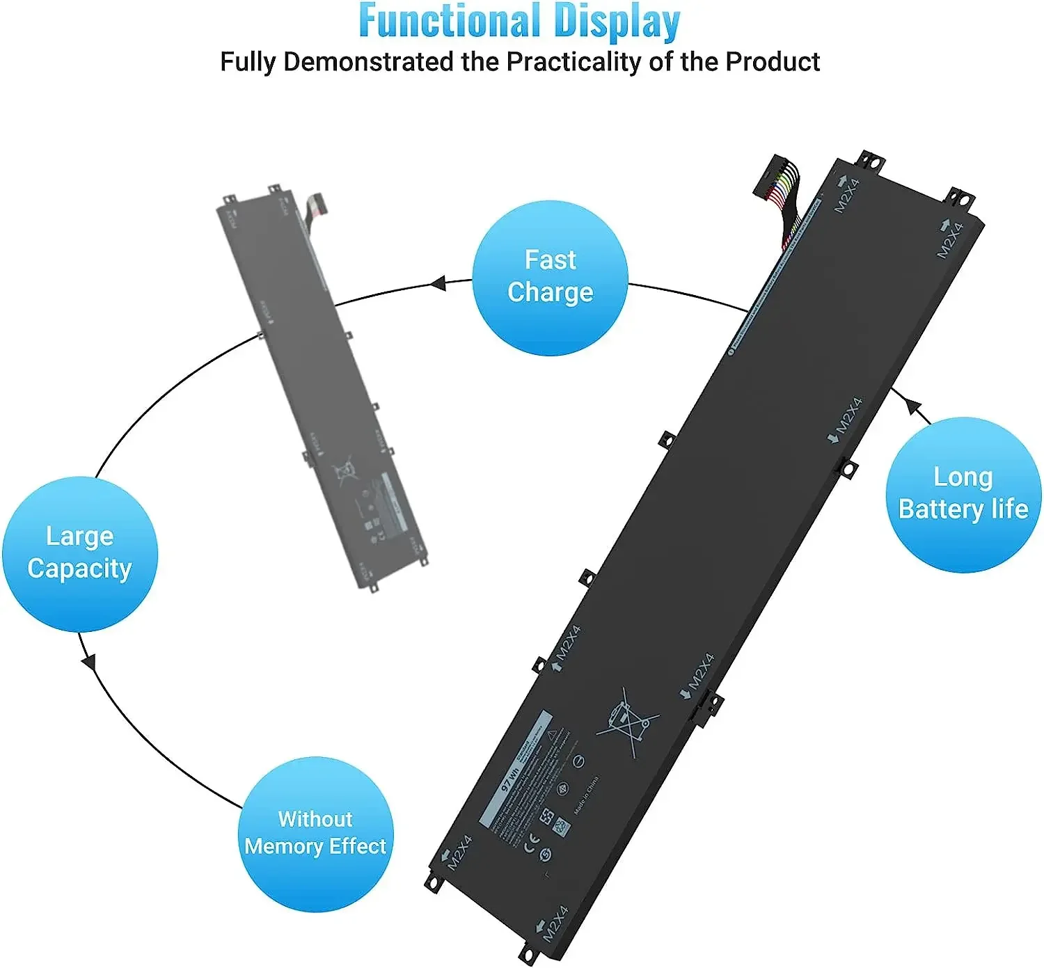 6GTPY 4gvgh Аккумулятор для ноутбука Dell XPS 15 9560 9570 Inspiron 7591 P56F001 5510 5520 M5520 M5510 Замена Vostro 7500
